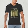 I Have No Shelf Control Vintage Botanical Books Graphic Men's V-Neck T-Shirt