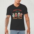 North Pole Readers Book Club Reading Book Christmas Men's V-Neck T-Shirt