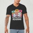 Nothing Beats Reading Rock Paper Scissors Books Lover Men's V-Neck T-Shirt