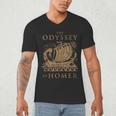 Odisea Soulz Iliad Odyssey Homer Ancient Greek History Book Odyssey Small Men's V-Neck T-Shirt