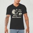 You Otter Read More Books Cute Otter Book Lover Men's V-Neck T-Shirt