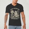 Persian Cat Persian Cats Persian Cats And Books For Men Women Kids Men's V-Neck T-Shirt Persian Cat Persian Cats Persian Cats And Books For Men Women Kids Men's V-Neck T-Shirt