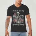 Probably Reading Something Unholy Book Lovers Men's V-Neck T-Shirt Probably Reading Something Unholy Book Lovers Men's V-Neck T-Shirt