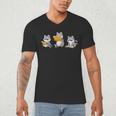 Raccoons Reading Books Raccoon Bookish Bookworm Raccoon Book Men's V-Neck T-Shirt Raccoons Reading Books Raccoon Bookish Bookworm Raccoon Book Men's V-Neck T-Shirt