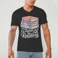 Rather Be Reading Book Lover Stack Men's V-Neck T-Shirt