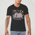 There Is No Such Thing As Too Many Books Reading Teacher Men's V-Neck T-Shirt