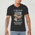 I Read Banned Books Bookworm Men's V-Neck T-Shirt