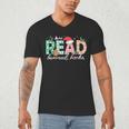 Read Banned Books Christmas Holiday Men's V-Neck T-Shirt Read Banned Books Christmas Holiday Men's V-Neck T-Shirt