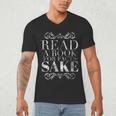 Read a Book For Facts Sake Librarian Men's V-Neck T-Shirt