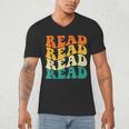 Read Read Read Read Book Lover Reading Bookworm Reader Men's V-Neck T-Shirt