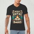 Read More Books Camping Outdoors Travel Campfire Smores Men's V-Neck T-Shirt