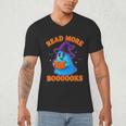 Read More Books Halloween Book Cute Ghost Reading Teaching Men's V-Neck T-Shirt Read More Books Halloween Book Cute Ghost Reading Teaching Men's V-Neck T-Shirt