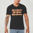 Read Books Lift Weights Fight Fascists Retro Reading Men's V-Neck T-Shirt Read Books Lift Weights Fight Fascists Retro Reading Men's V-Neck T-Shirt