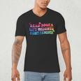 Read Books Lift Weights Fight Fascists Tie Dye Men Women Men's V-Neck T-Shirt Read Books Lift Weights Fight Fascists Tie Dye Men Women Men's V-Neck T-Shirt