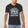 I Read Past My Bedtime Reading Dolphin Book Lover Men's V-Neck T-Shirt