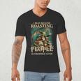 I Read Because Roasting People Is Frowned Upon Dragon Book Men's V-Neck T-Shirt