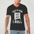 Reader Librarian Library This Is How I Roll Book Cart Meme Men's V-Neck T-Shirt Reader Librarian Library This Is How I Roll Book Cart Meme Men's V-Neck T-Shirt