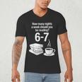 Reading 67 Meme English Teacher Book Lover Men's V-Neck T-Shirt Reading 67 Meme English Teacher Book Lover Men's V-Neck T-Shirt