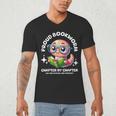 Reading Book Lovers Glasses Cartoon Worm Books Cute Bookworm Men's V-Neck T-Shirt Reading Book Lovers Glasses Cartoon Worm Books Cute Bookworm Men's V-Neck T-Shirt