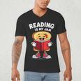 Reading Is My Jam I Love To Read Books Men's V-Neck T-Shirt