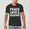 Reading I Love Books And Reading Men's V-Neck T-Shirt Reading I Love Books And Reading Men's V-Neck T-Shirt