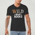 Reading Lover Wild About Books Reading Books And Bookworm Men's V-Neck T-Shirt Reading Lover Wild About Books Reading Books And Bookworm Men's V-Neck T-Shirt