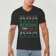 Reading Is Snow Much Fun Winter Bookworm Reading Book Lovers Men's V-Neck T-Shirt Reading Is Snow Much Fun Winter Bookworm Reading Book Lovers Men's V-Neck T-Shirt