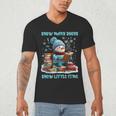 Reading Snow So Many Books Christmas Snow Little Time Men's V-Neck T-Shirt Reading Snow So Many Books Christmas Snow Little Time Men's V-Neck T-Shirt