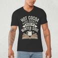 Reading All Winter Cozy Book Lover And Literary Escape Men's V-Neck T-Shirt Reading All Winter Cozy Book Lover And Literary Escape Men's V-Neck T-Shirt