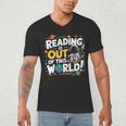 Reading Is Out Of This World Space Book Lover Kids Men's V-Neck T-Shirt