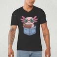 Readsalotl Axolotl Reading Book Lover Reading Pocket Axolotl Men's V-Neck T-Shirt Readsalotl Axolotl Reading Book Lover Reading Pocket Axolotl Men's V-Neck T-Shirt
