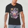 ReadsALOTL Cute Axolotl Book Lover Men's V-Neck T-Shirt ReadsALOTL Cute Axolotl Book Lover Men's V-Neck T-Shirt