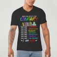 Retro Librarian Book Reader Library Book Reading Men's V-Neck T-Shirt Retro Librarian Book Reader Library Book Reading Men's V-Neck T-Shirt