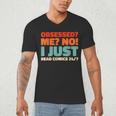 Retro Superheroes Art Graphic Novels Vintage Comic Books Men's V-Neck T-Shirt Retro Superheroes Art Graphic Novels Vintage Comic Books Men's V-Neck T-Shirt