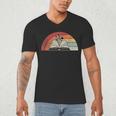 Retro Vintage Wildflowers Book Shirt Book Lover Men's V-Neck T-Shirt Retro Vintage Wildflowers Book Shirt Book Lover Men's V-Neck T-Shirt