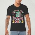 Return Your Books End School Year School Librarian Teacher Men's V-Neck T-Shirt