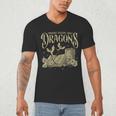 Romantasy Reader Book Reading Probably Reading About Dragons Men's V-Neck T-Shirt Romantasy Reader Book Reading Probably Reading About Dragons Men's V-Neck T-Shirt