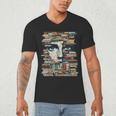 RtY Book Man Graphic Eyes Colorful Art Small Men's V-Neck T-Shirt RtY Book Man Graphic Eyes Colorful Art Small Men's V-Neck T-Shirt