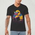 Rubber Duck Rubber Duckie Reading Book Rubber Duckling Men's V-Neck T-Shirt Rubber Duck Rubber Duckie Reading Book Rubber Duckling Men's V-Neck T-Shirt