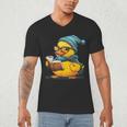 Rubber Duck Reading Book Rubber Duckie Reader Coffee Lover Men's V-Neck T-Shirt Rubber Duck Reading Book Rubber Duckie Reader Coffee Lover Men's V-Neck T-Shirt