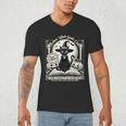 Salem Witch Book Club Vintage Halloween Cat Book Lover Men's V-Neck T-Shirt Salem Witch Book Club Vintage Halloween Cat Book Lover Men's V-Neck T-Shirt