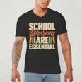 School Librarians Are Essential Library Book Lover Librarian Men's V-Neck T-Shirt School Librarians Are Essential Library Book Lover Librarian Men's V-Neck T-Shirt