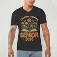 Senior 2026 Final Chapter Retro Book Lover Last First Day Men's V-Neck T-Shirt Senior 2026 Final Chapter Retro Book Lover Last First Day Men's V-Neck T-Shirt