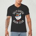 Silly Goose Book Club Reading Lover Men's V-Neck T-Shirt
