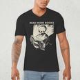 Skeleton Read More Books Men's V-Neck T-Shirt