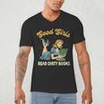 Smut Reader Book Romance Good That Girls Read Dirty Books Men's V-Neck T-Shirt