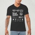 Smutty Book Addict Romance Book Lover Smut Addict Ingredient Men's V-Neck T-Shirt Smutty Book Addict Romance Book Lover Smut Addict Ingredient Men's V-Neck T-Shirt
