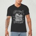 Snow Is Falling Books Are Calling Winter Reading Men's V-Neck T-Shirt