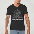 Sorry I'm Booked Floral Book Love Cozy Bookworm Reading Men's V-Neck T-Shirt Sorry I'm Booked Floral Book Love Cozy Bookworm Reading Men's V-Neck T-Shirt