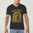 Speak Friend Enter Bookshop Magic Panther Men's V-Neck T-Shirt